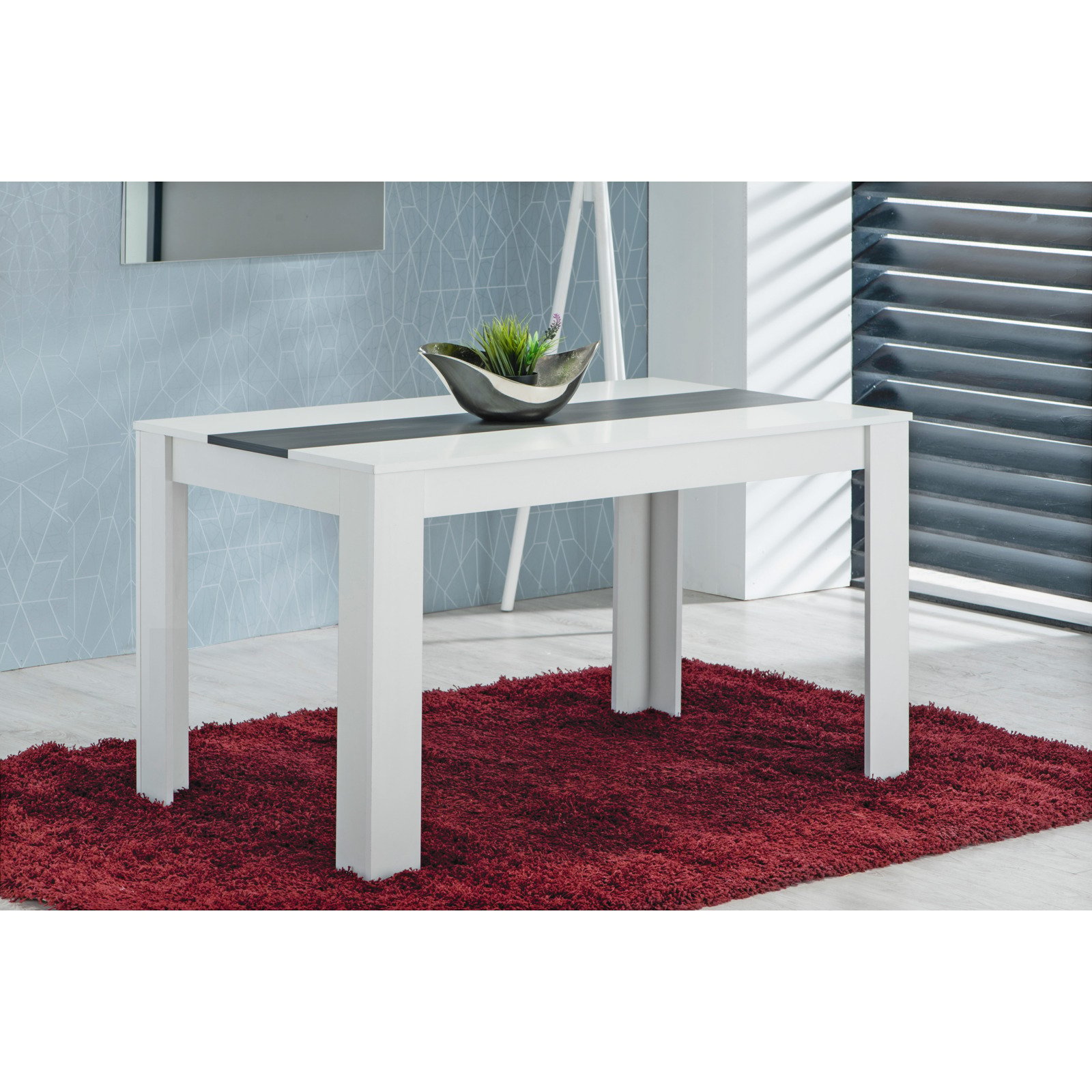 Tisch Martin Dekor weiss 135 x 74,5 x 80,5 cm
