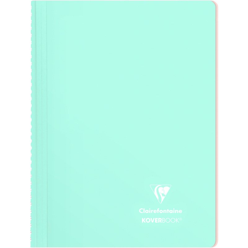 Cahier spirale Clairefontaine Koverbook Blush A4 21 x 29,7 cm petits carreaux 160 pages