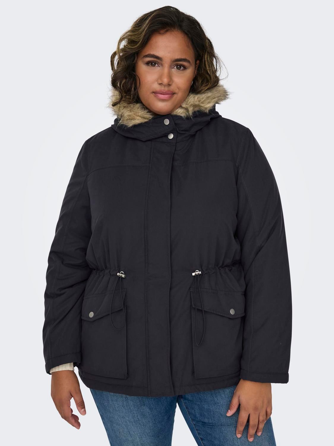 CARLUCIA Langer Parka Blue Graphite