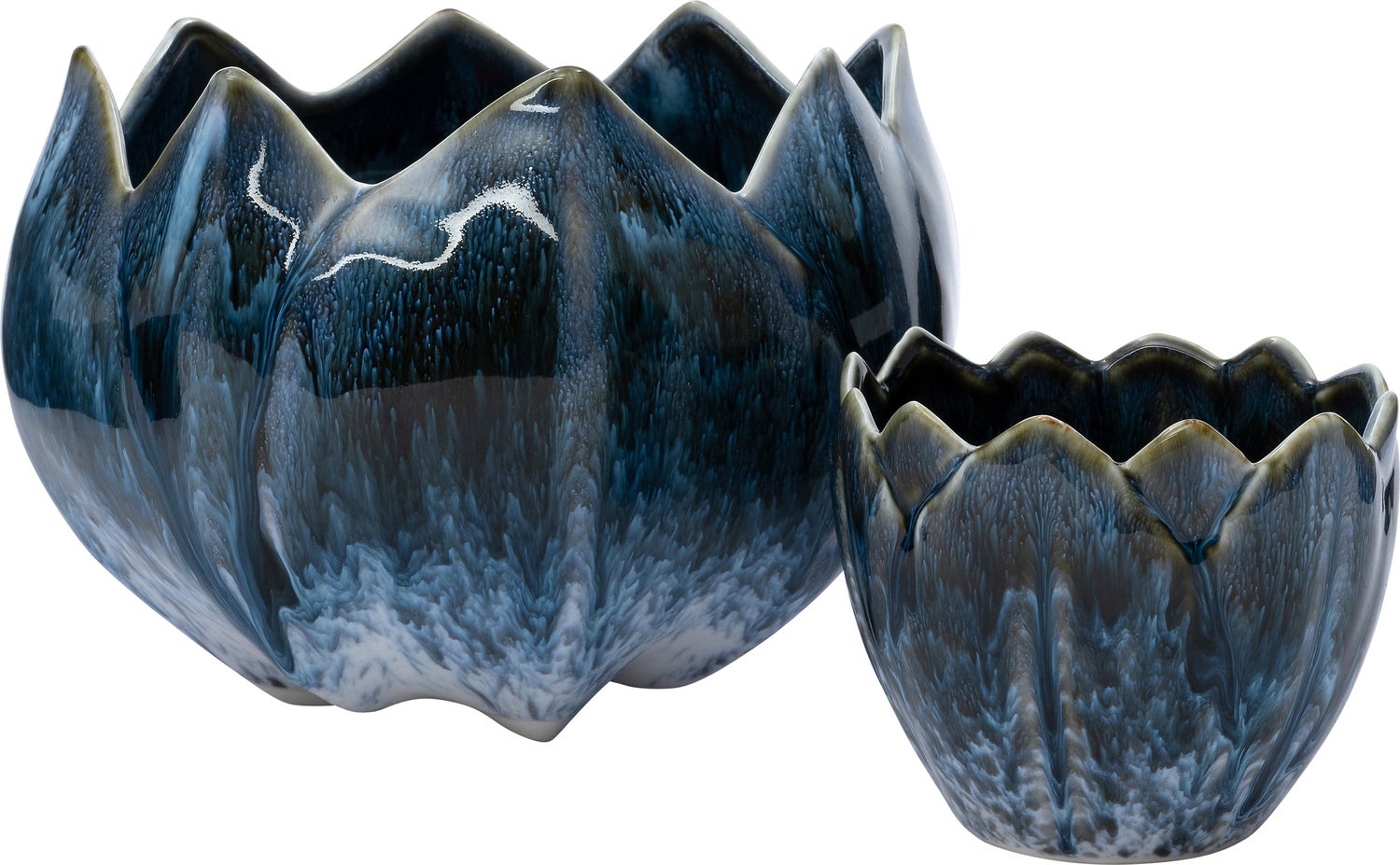 Intratuin bloempot Mirel blauw D 10 H 8 cm