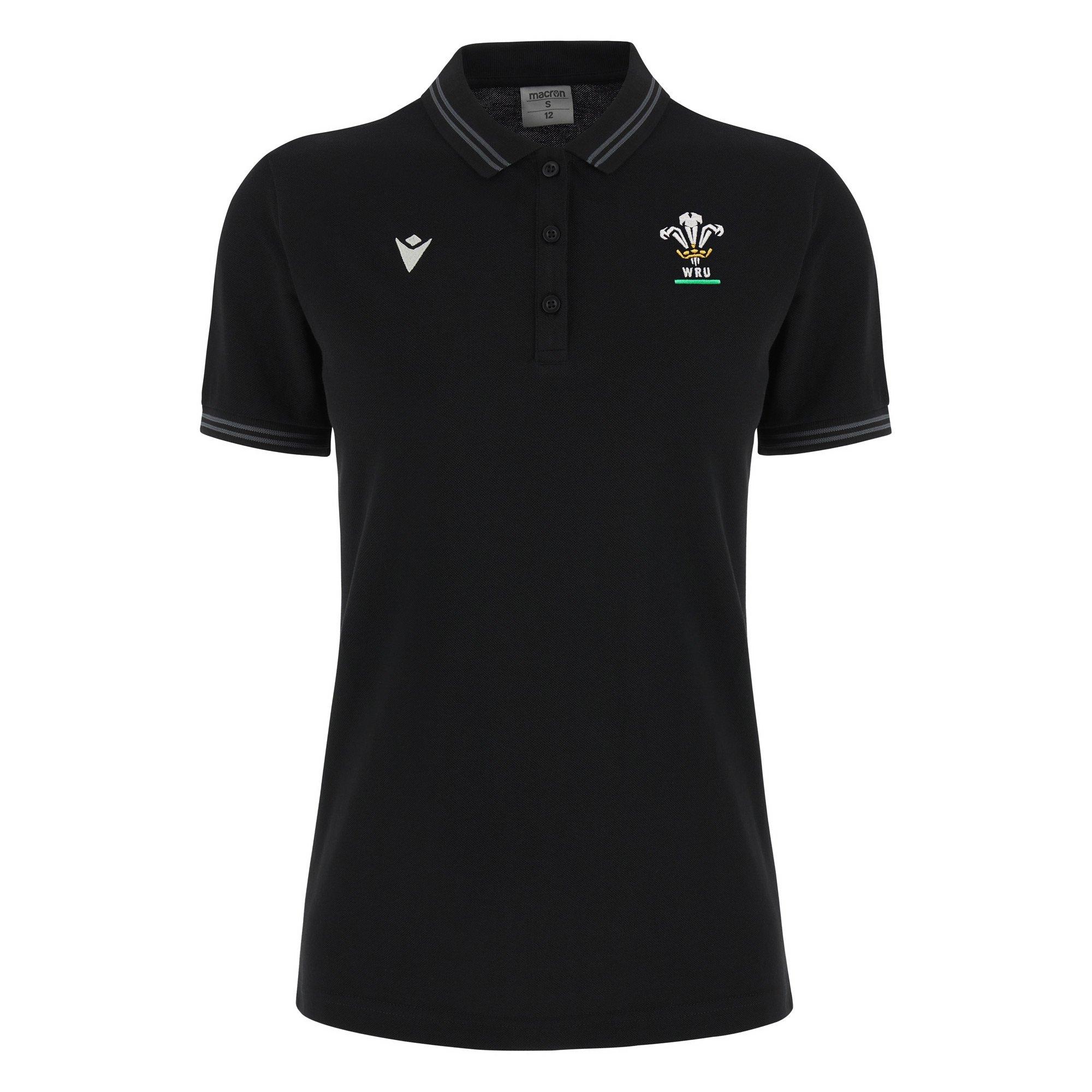 Macron Wales Rugby Union Polo Shirt 2024 Womens