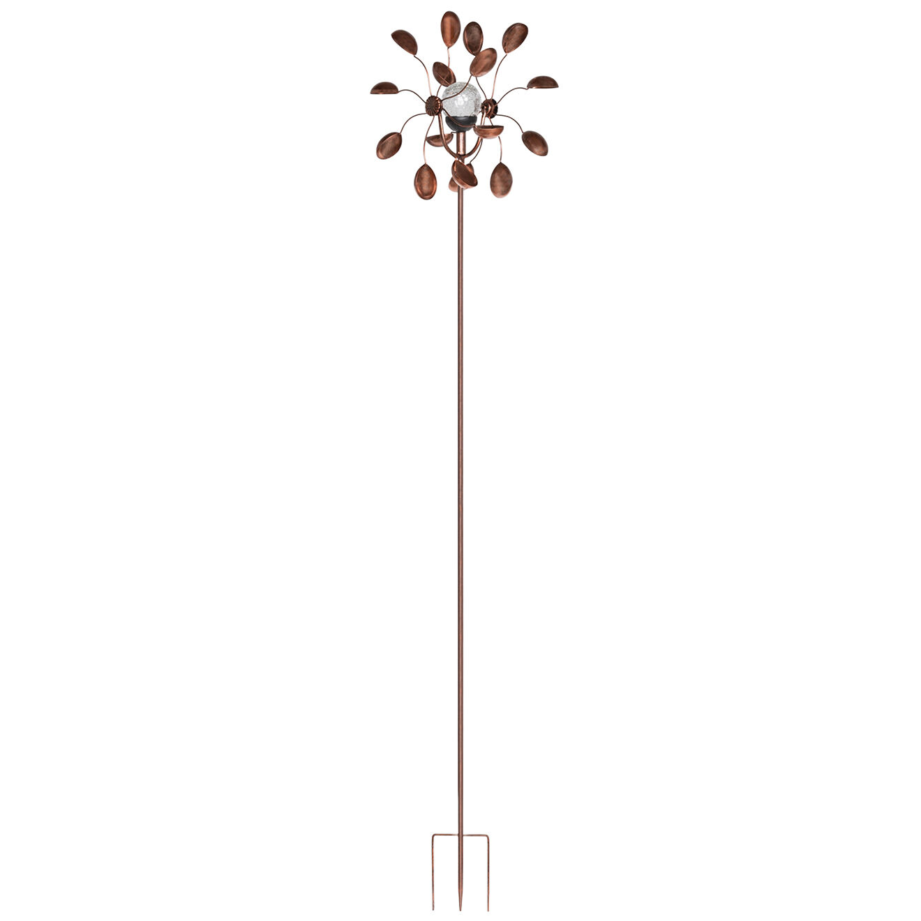 Pratik Garden Eolienne décorative Solaire bronze - 36x18.5x175?cm