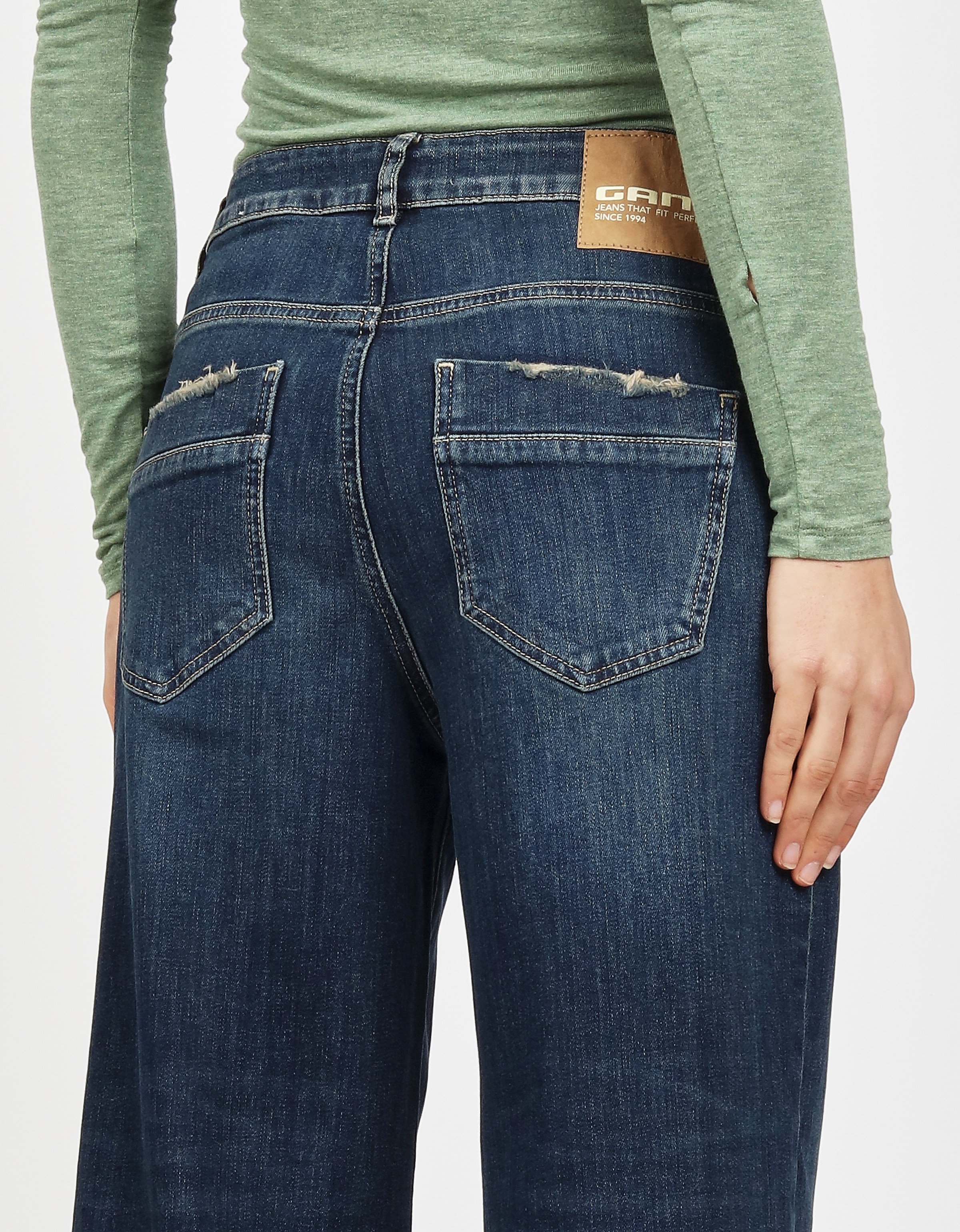 GANG Weite Jeans »94CAROL« in verkürzter Cropped Form