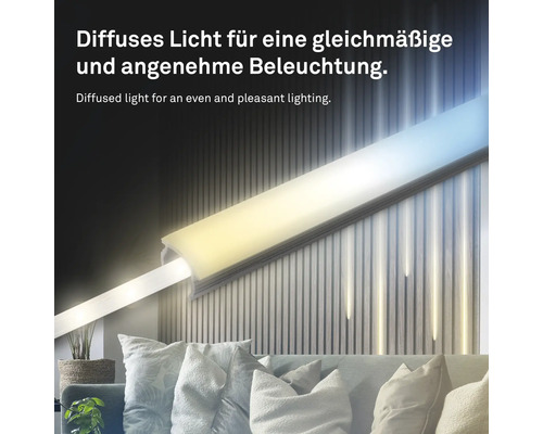 Pimp je Panel LED Strip Starter Set CCT 500 lm 3000 K verstelbaar wit 2,6 m 230V geschikt voor akoestische panelen