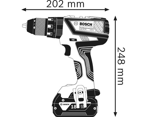 Accu-slagboormachine GSB 18V-28, inclusief 2 accu's (4,0 Ah) en lader