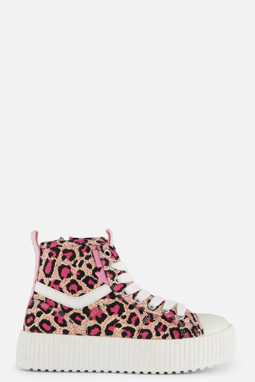 Muyters Animal Veterboots roze Canvas