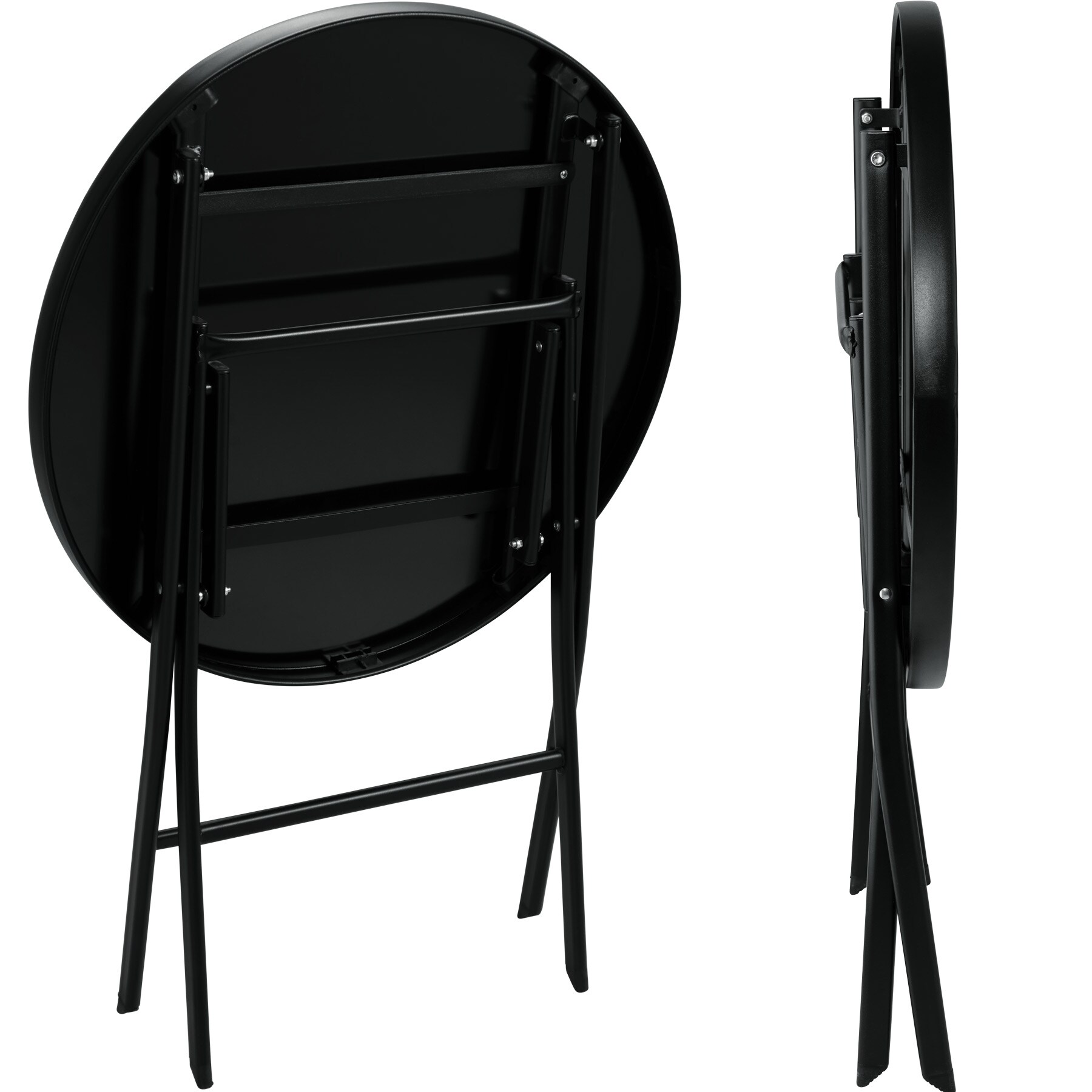 tectake® Bistro-Set, klappbar, für 2 Personen, UV-beständig, Tisch mit Sicherheitsglasplatte