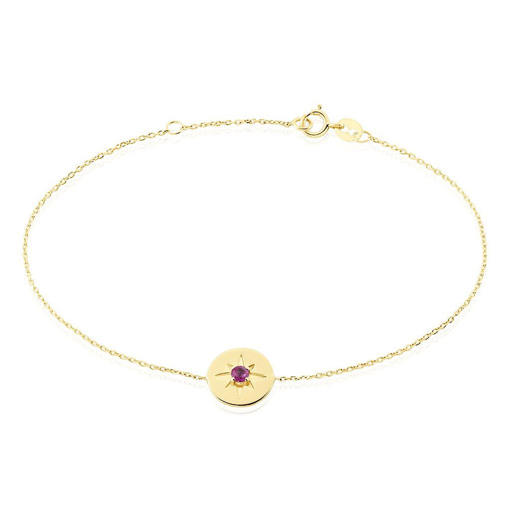 Bracelet Melchior Or Jaune Rubis