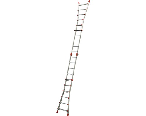 Hailo MTL Multifunctionele Telescopische Ladder, Aluminium, 4 x 6 Sporten