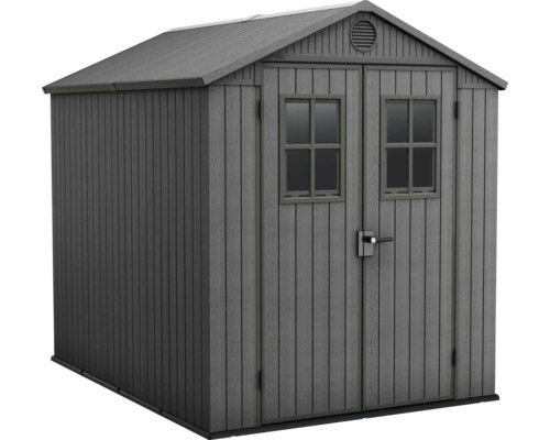 Keter Darwin 6x8 tuinhuis inclusief vloer 190 x 244 cm antraciet