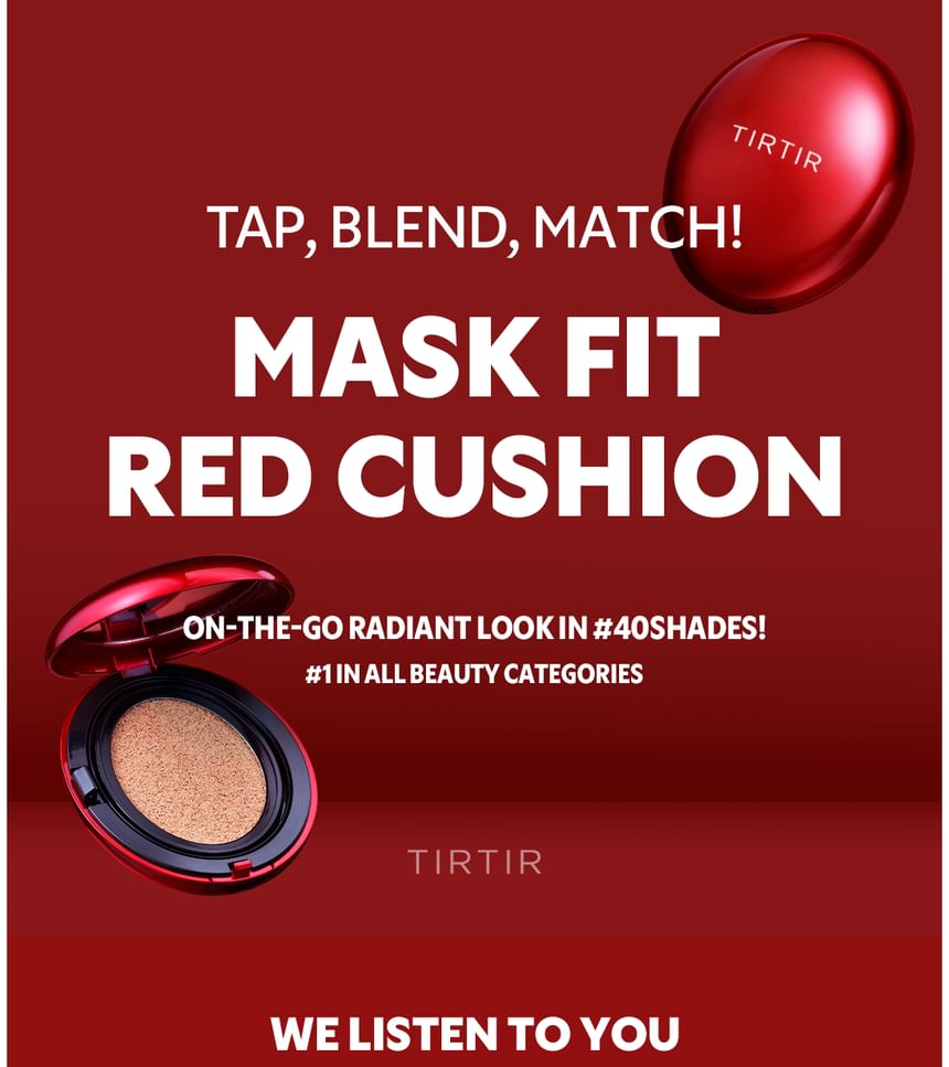 TIRTIR - Masker Fit Rood Kussen - 40 Kleuren