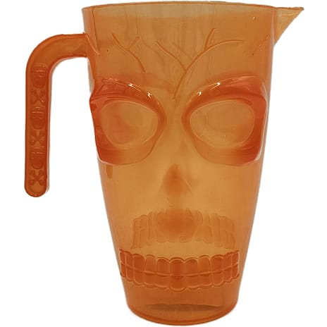 Kande med kranie H: 20 cm - orange