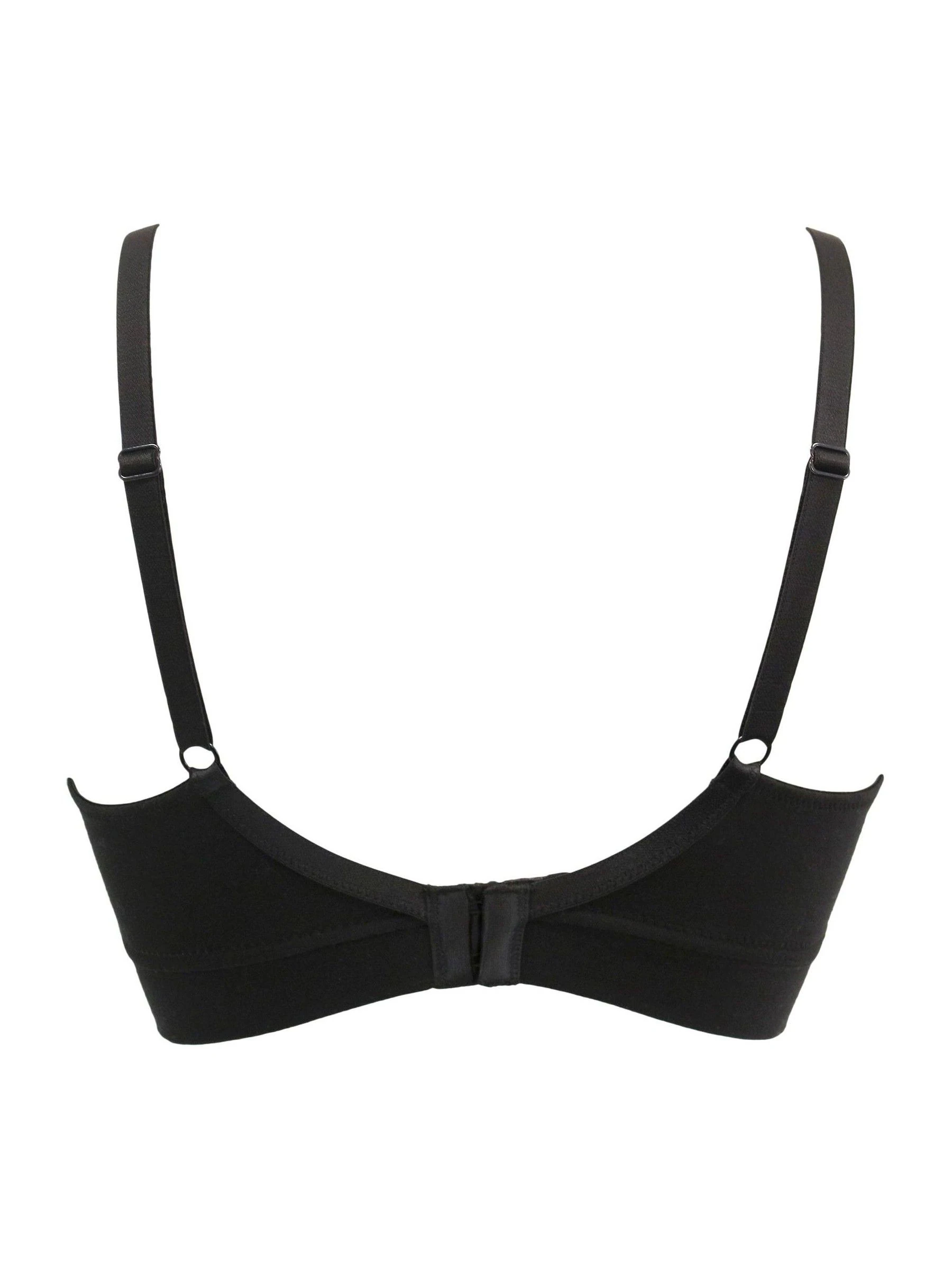 Zwart - Pour Moi - Love to Lounge - Beugelloze katoenen beha