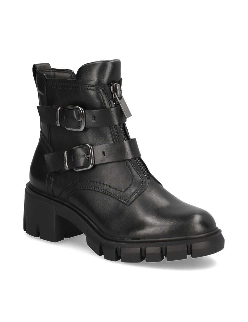 Lederkombination Boot