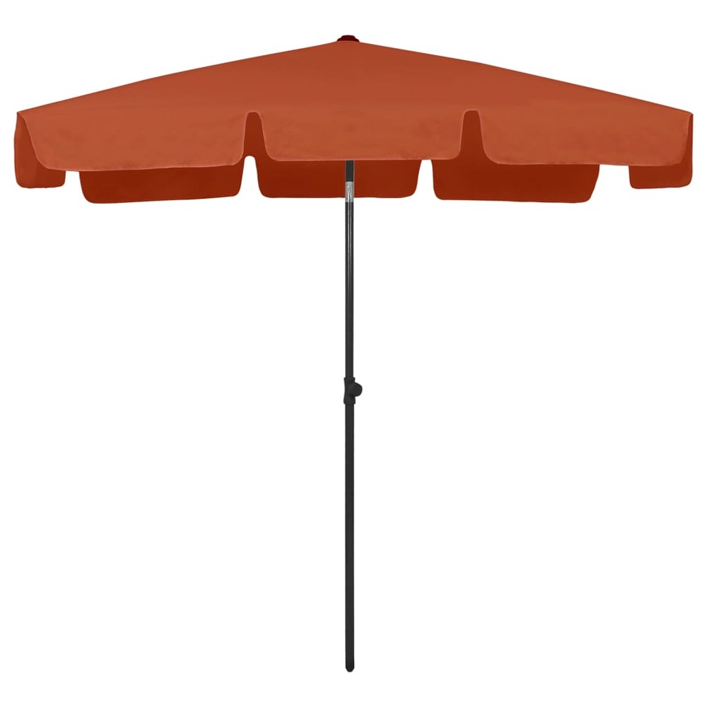 Parasol de plage 200 x 125 cm orange