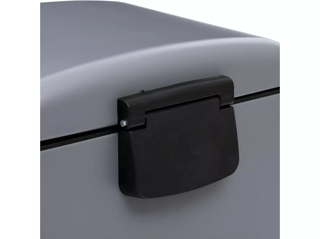 Poubelle 30 Litres en Métal Anthracite ouverture à pédale