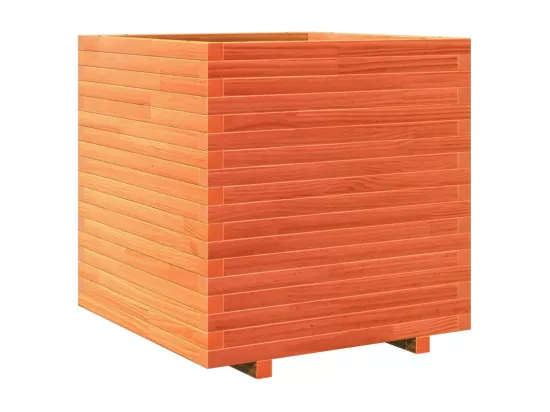 Jardinière bac lit surélevé bois marron 70 x 70 x 72 cm 02_0038496