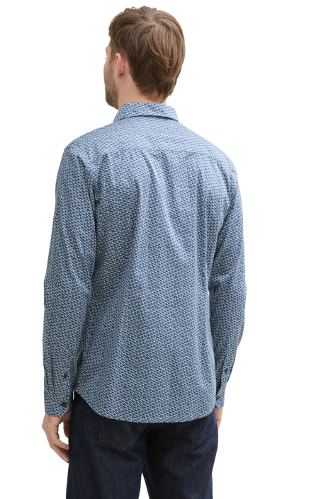 Tom Tailor blauwe heren overhemd