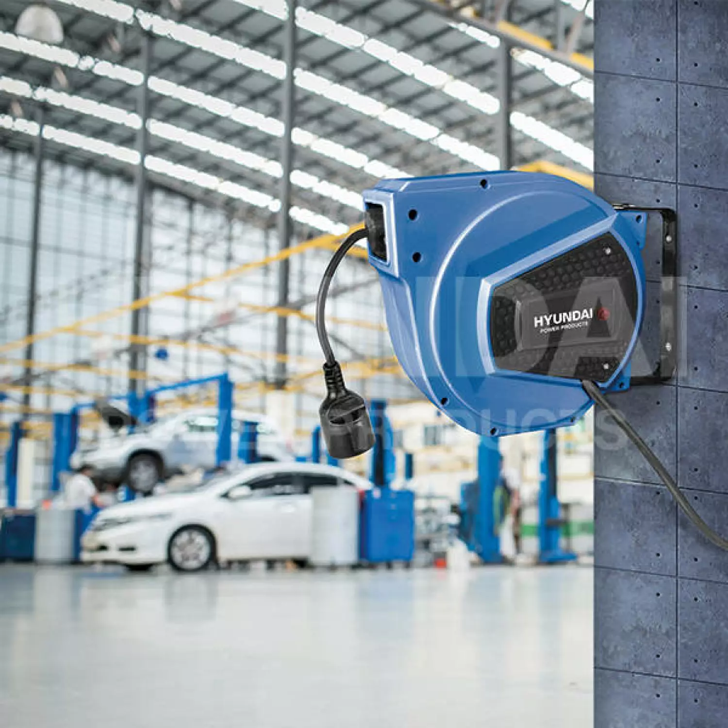 Hyundai 55972 Automatische Kabelhaspel - 15m 1m