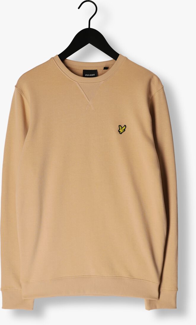 LYLE & SCOTT khaki lyle & scott trui crew neck sweatshirt