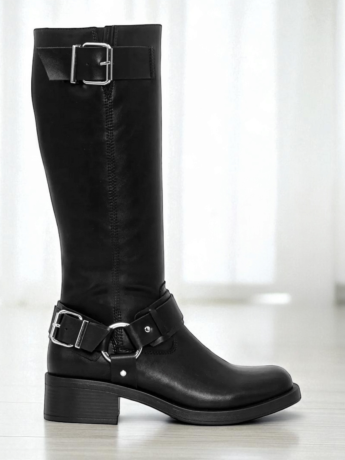 Duffy Buckle Biker Boots