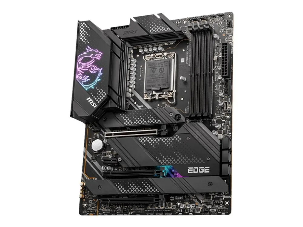 [OUTLET] - MSI MPG Z690 EDGE WIFI - Bundkort - ATX - LGA1700 sokkel - Z690 Chipset - USB-C Gen2, USB 3.2 Gen 1, USB 3.2 Gen 2, USB-C Gen 2x2 - 2.5 Gigabit LAN, Wi-Fi 6, Bluetooth - onboard grafik (CPU påkrævet) - HD Audio (8-kanaler)