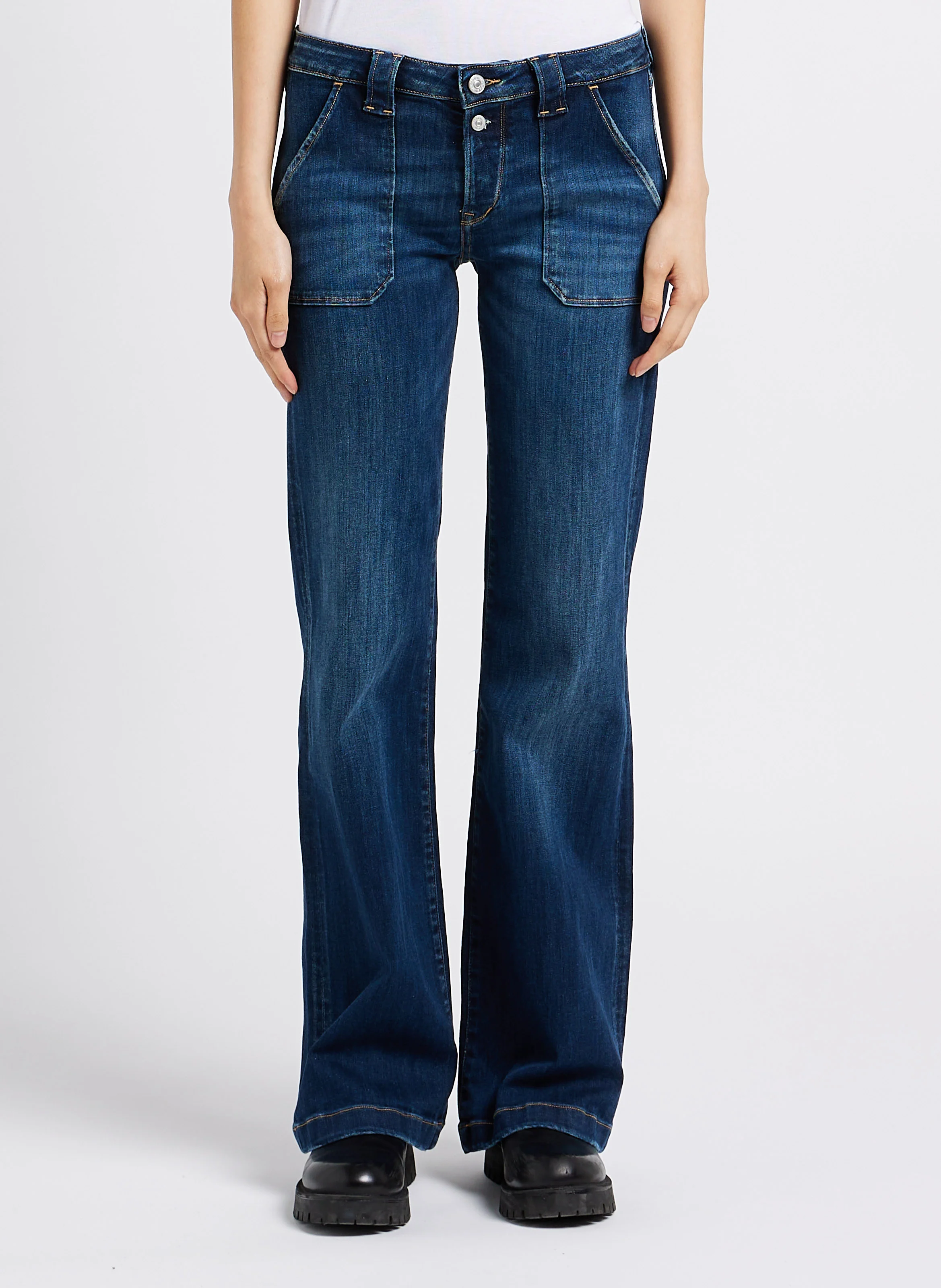 FLARE - Jean flare stretch | Bleu