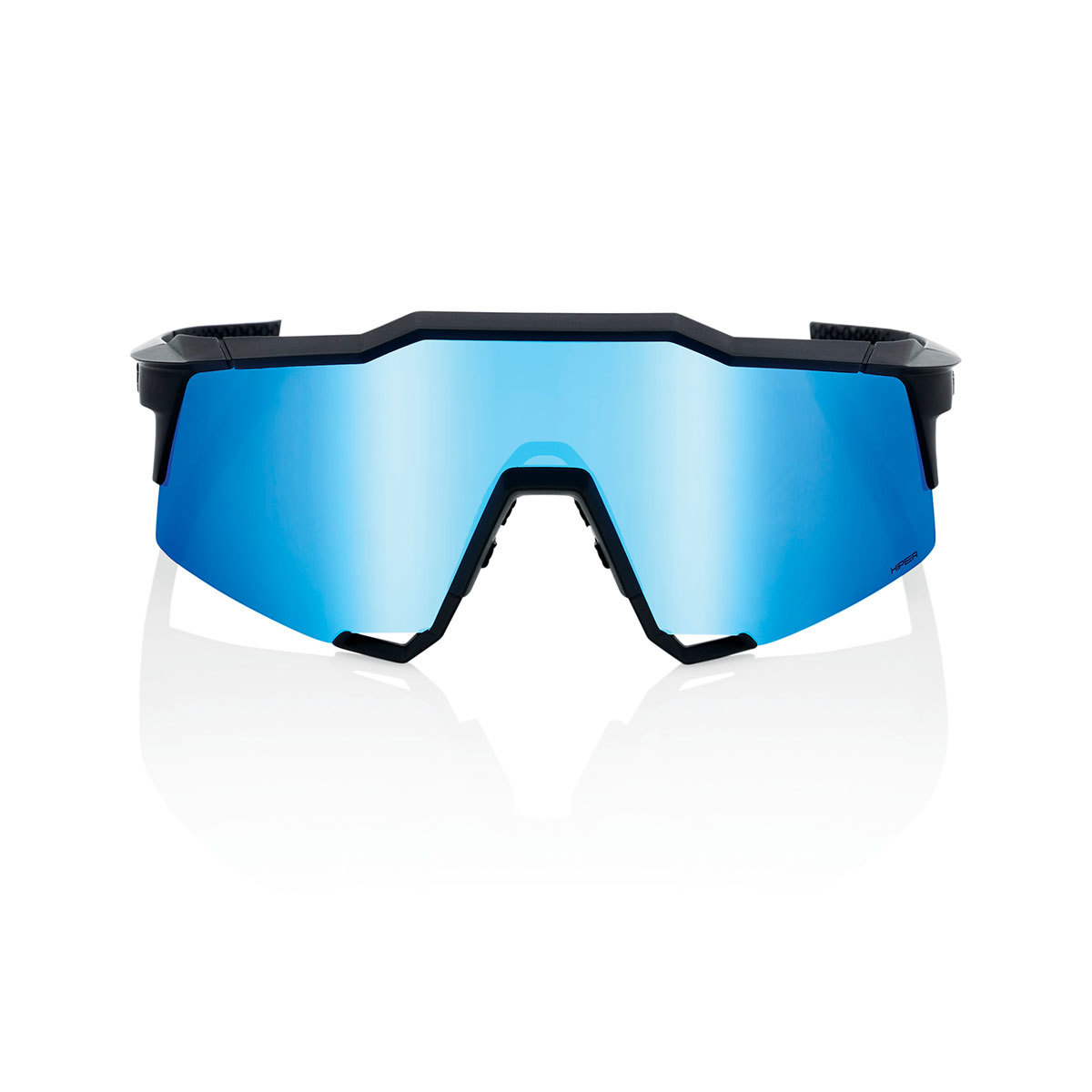 100% Speedcraft Sport Zonnebril Mat Zwart met HiPER Blue Multilayer Mirror
