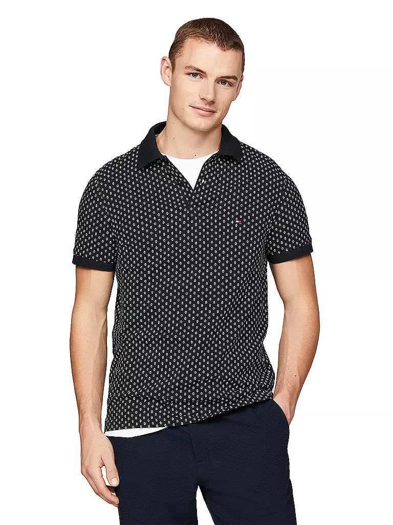 TOMMY HILFIGER Poloshirt Slim Fit blau