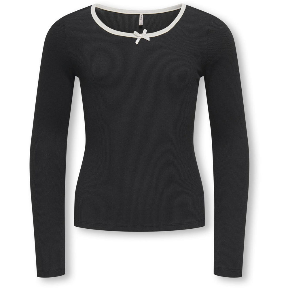 Køb kids ONLY Black Cloud Dancer Bow Kogsofia L/S Sløjfe Top Jrs
