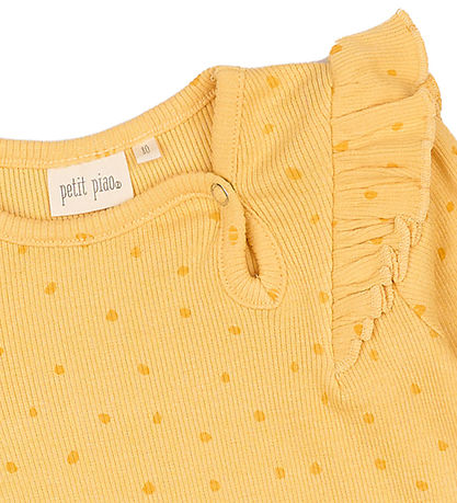 Petit Piao Body l/ä - Rib - Modal - Yellow Sonne