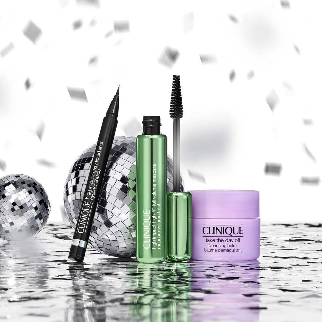 Clinique High-Fi Volume Lashes Makeup Set + Clinique AAC Liquid facial soap mild 30ml GRATIS