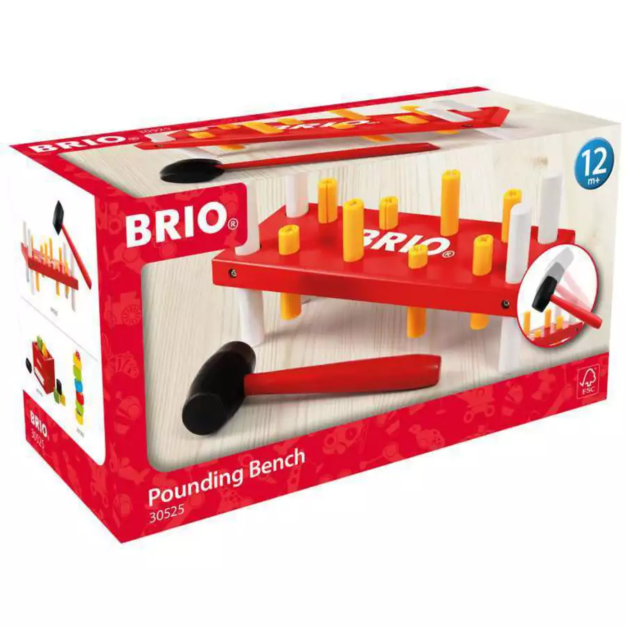 Brio Rote Klopfbank bunt