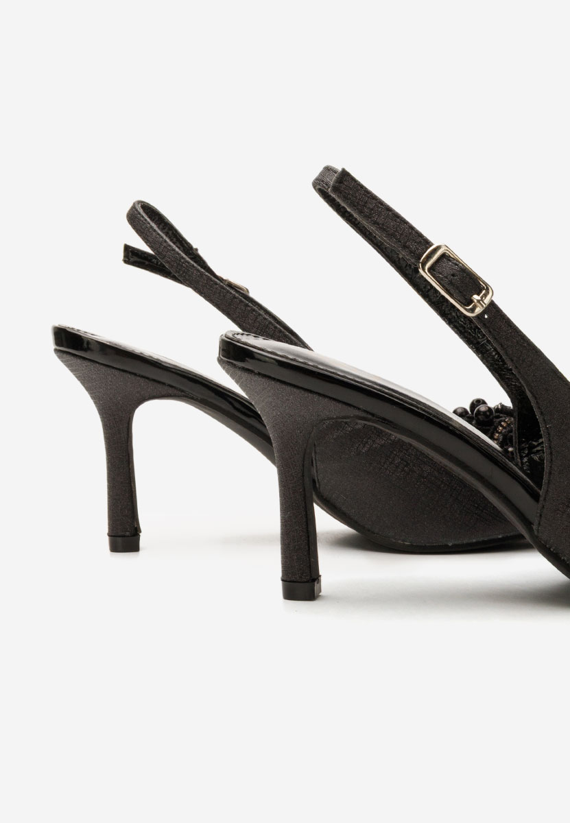 Chaussures slingback noirs Raiancy