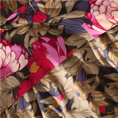 Linge de lit motif pivoines