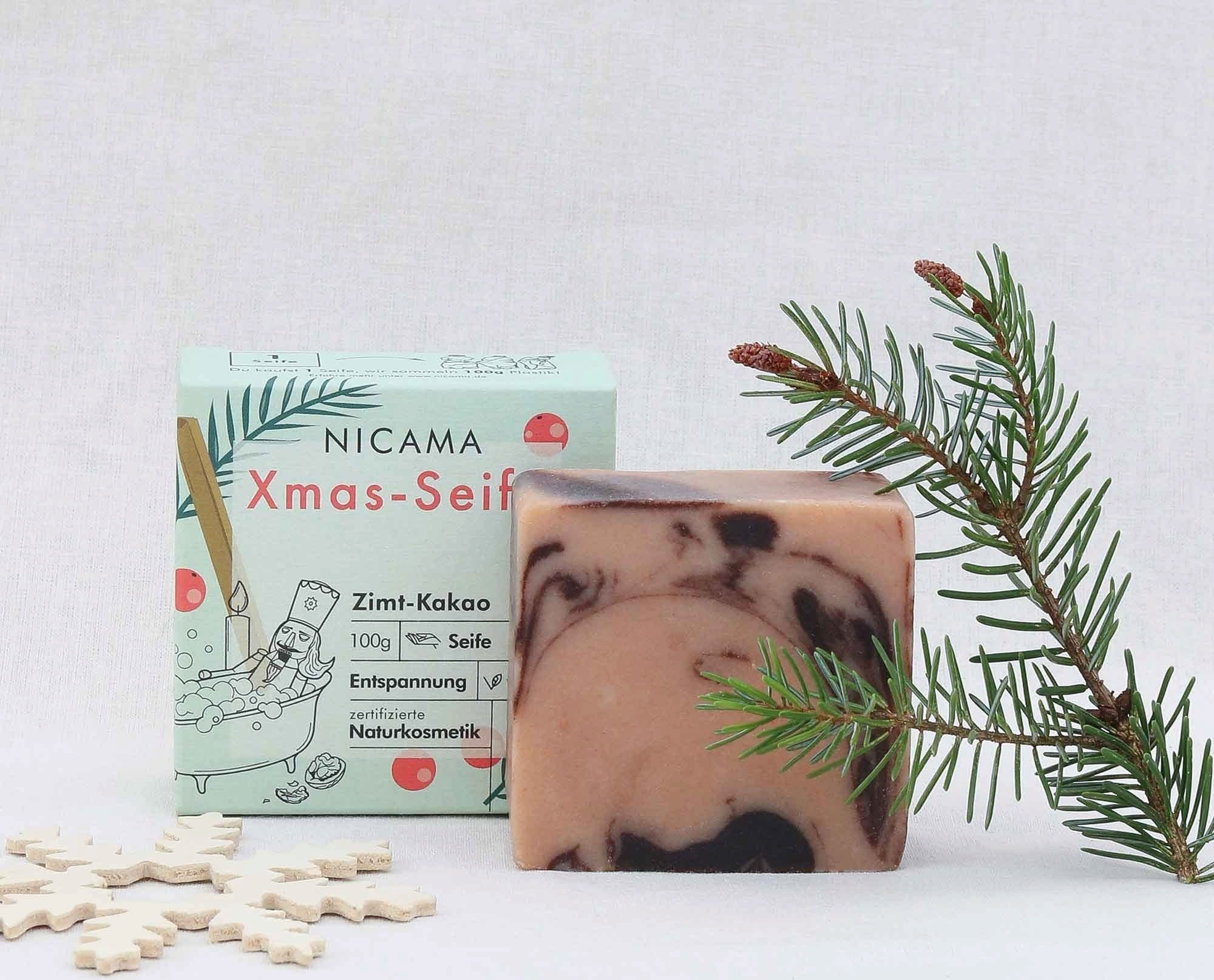 NICAMA  Xmas-Seife Zimt-Kakao, 100 g