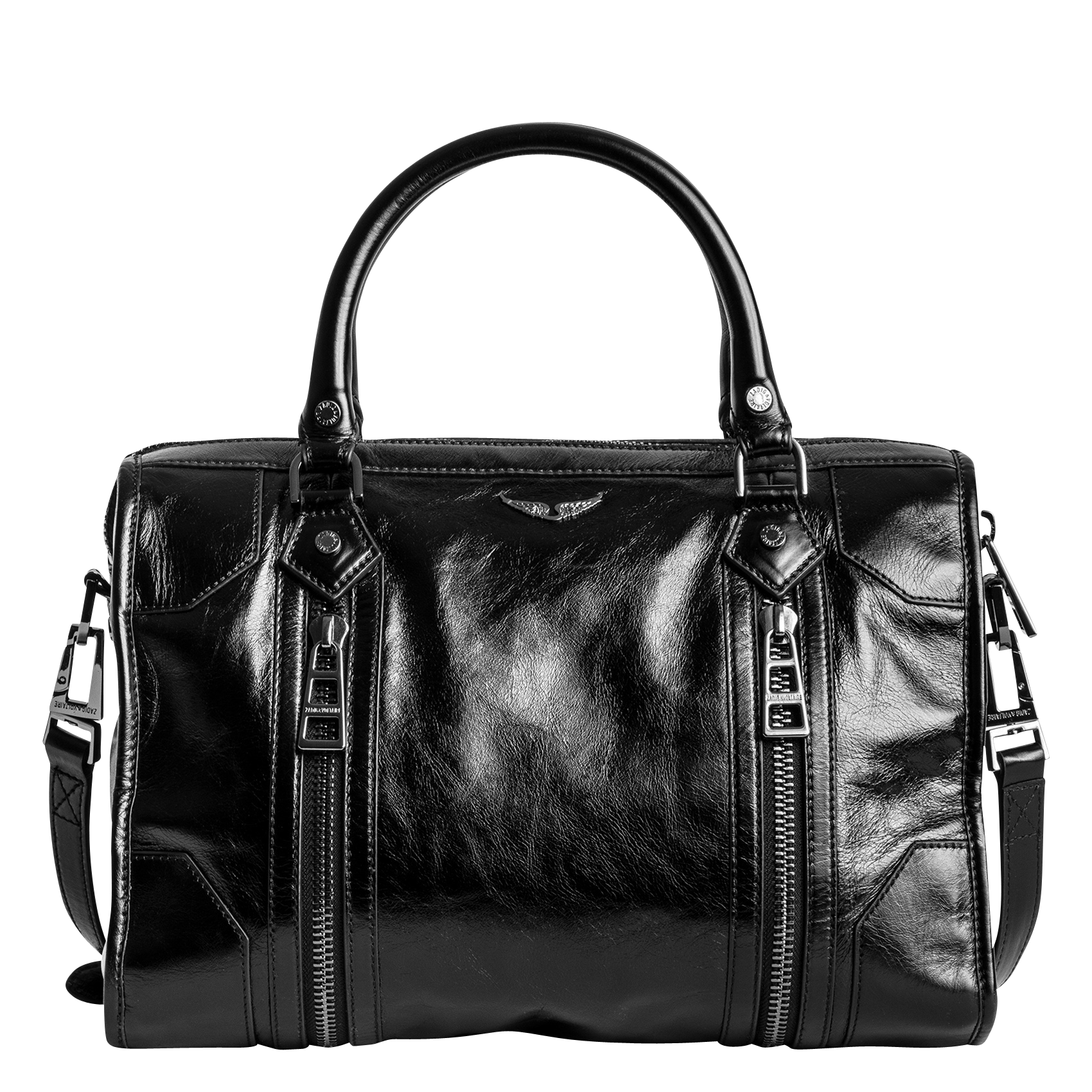 SUNNY MEDIUM 2 - Sac porté main en cuir | Noir