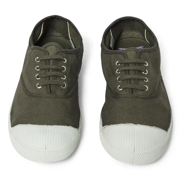 Bensimon Tennis Lacets Vegan - Collection Femme  | Vert kaki