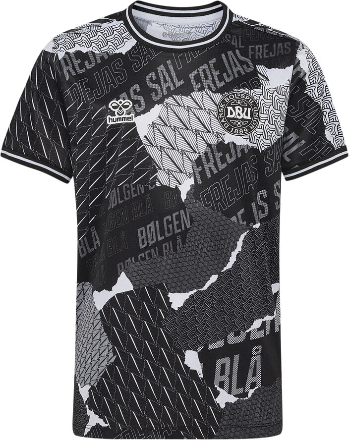 Hummel DBU Danmark 24 Trænings T-shirt Børn Sort