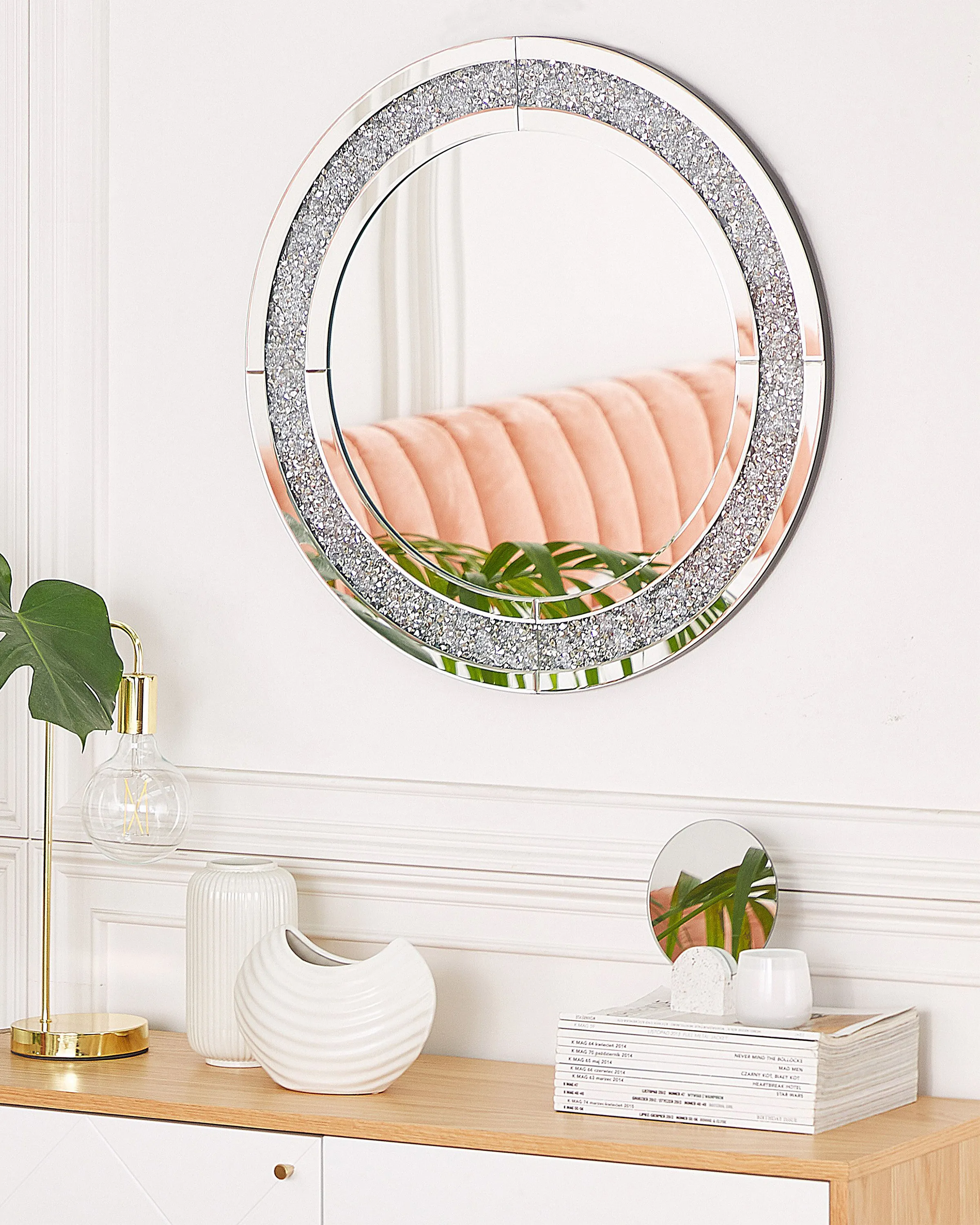Wandspiegel ERBRAY 70 cm 70 cm Zilver