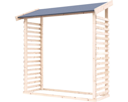 Haardhoutschuilplaats Karibu 165,2 x 60,4 x 184,4 cm naturel