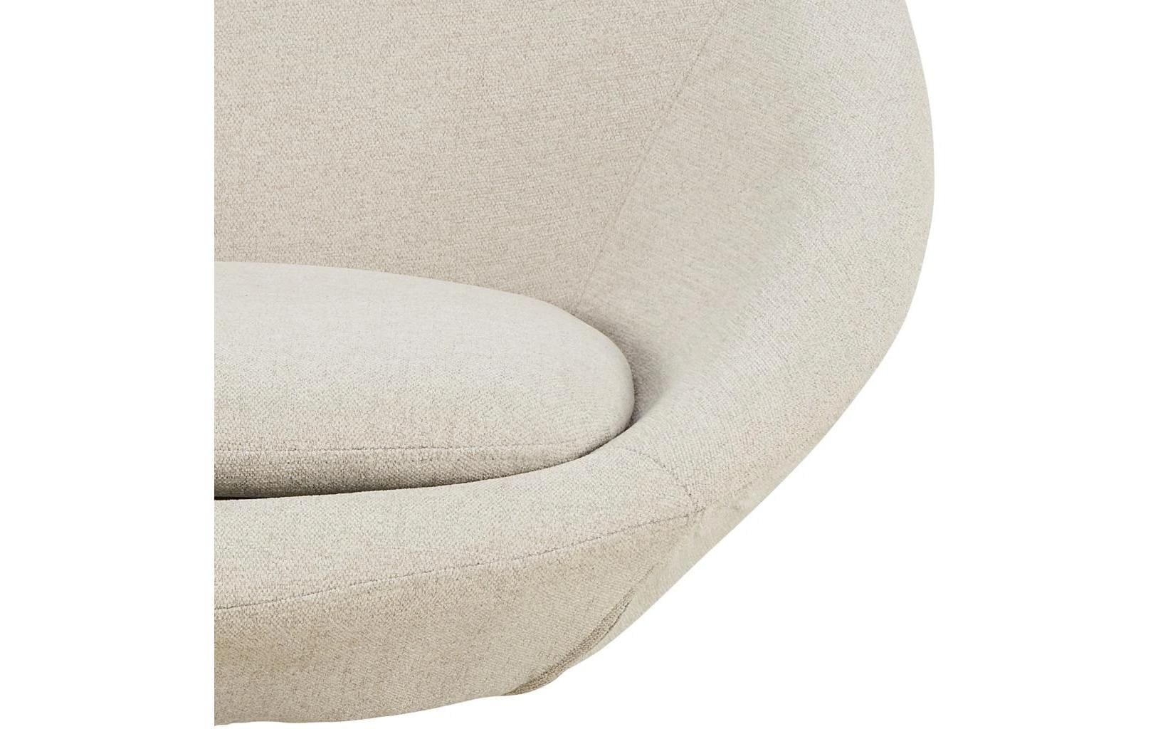 Sessel Center Beige<br>Moderner Loungesessel mit Drehfunktion