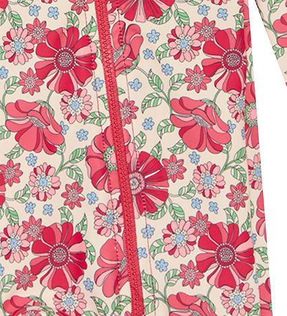 Hust and Claire Bådeheldragt - Malaz - UV50+ - Soft Pink m. Prin