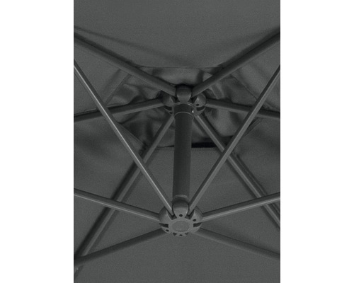 Schneider Genoa parasol Ø 300 cm H 255 cm antraciet