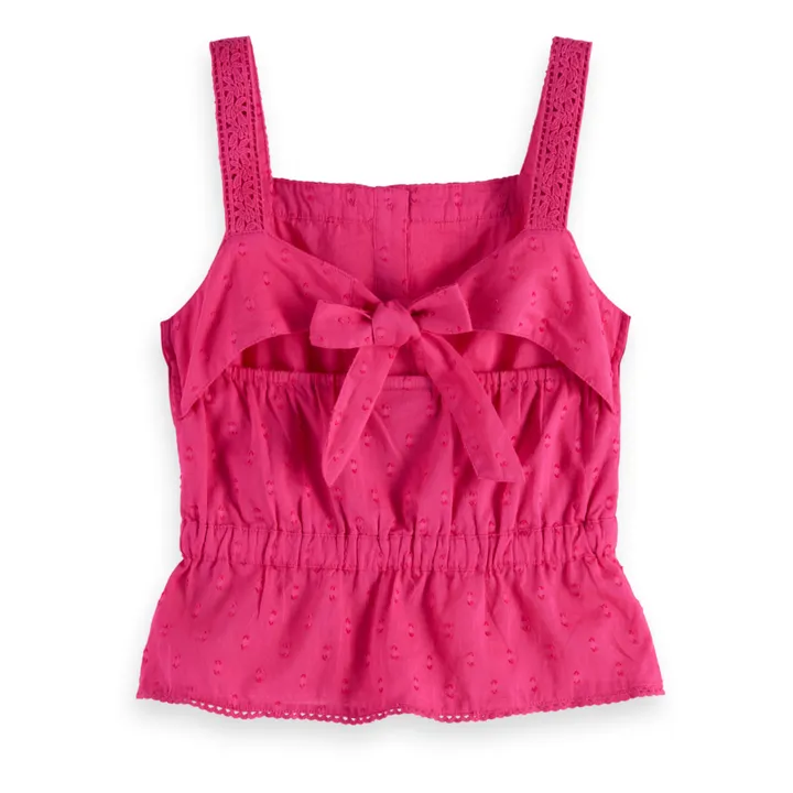 Scotch & Soda Top Brodé | Rose fuschia