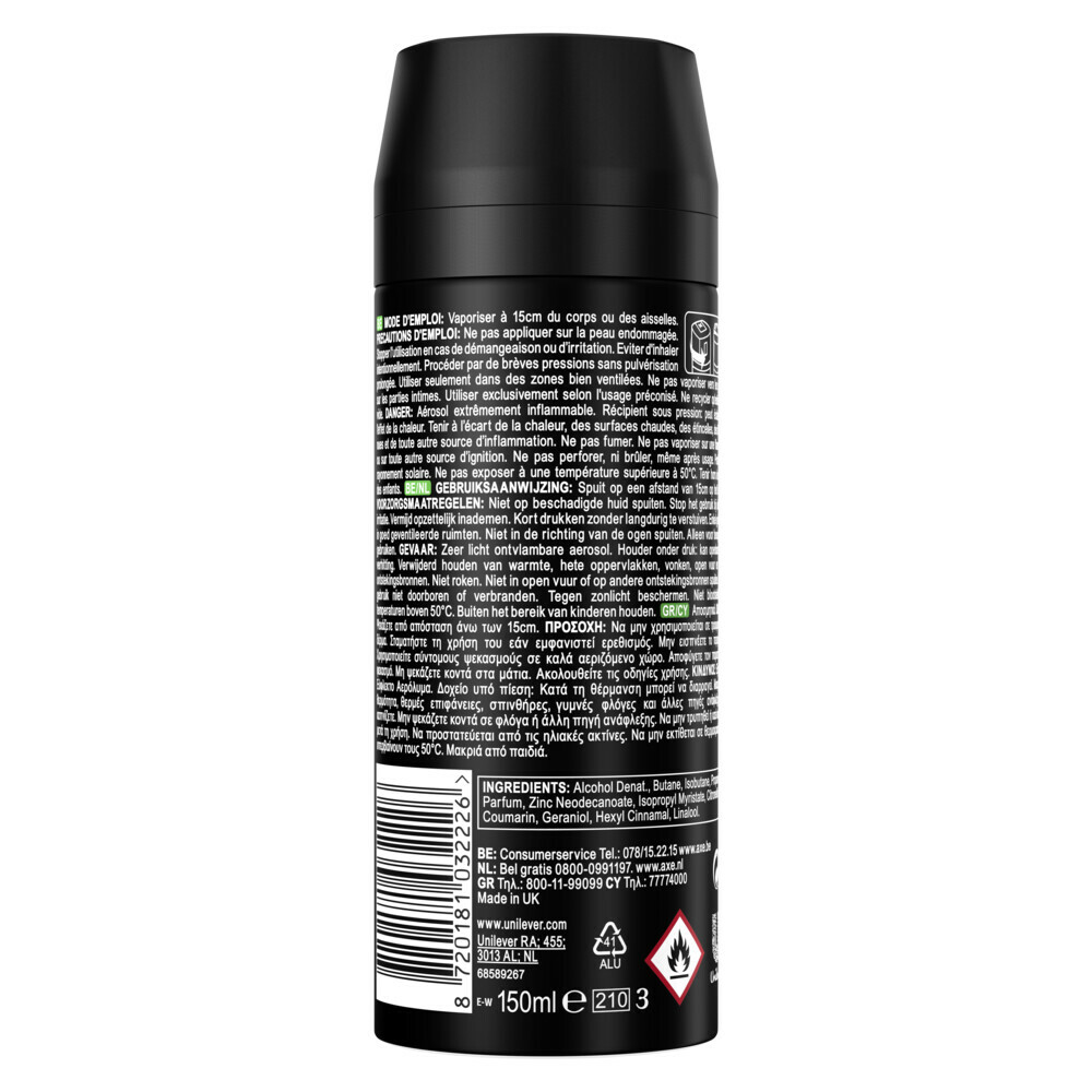6x Axe Deodorant Bodyspray Africa150 ml