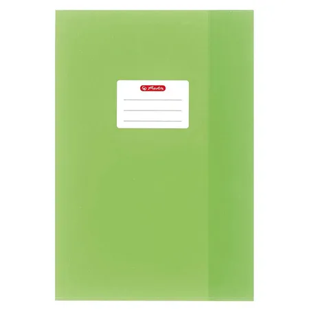 Herlitz Heftschoner DIN A4, geprägt (Bast), PP, hellgrün