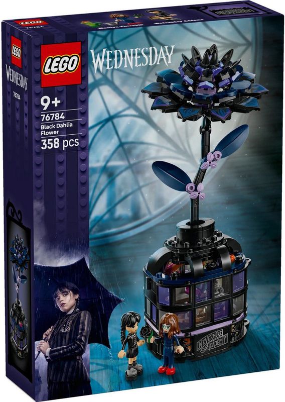 LEGO - Wednesday Zwarte Dahlia - Bouwpakket - Halloween Decoratie - 2 Poppetjes en Accessoires