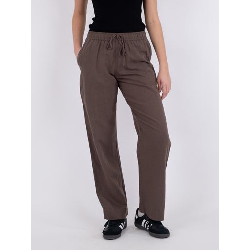 Neo Noir Sonar Linen Bukser, Brown, 38