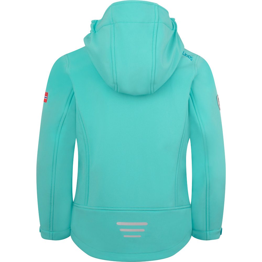Trollkids Trollfjord Softshelljacke Mädchen aqua haze
